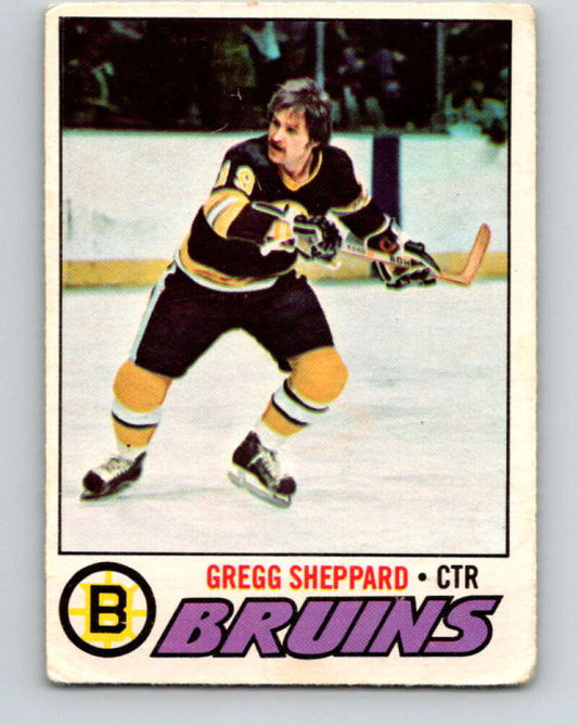 1977-78 O-Pee-Chee #95 Gregg Sheppard  Boston Bruins  V13538