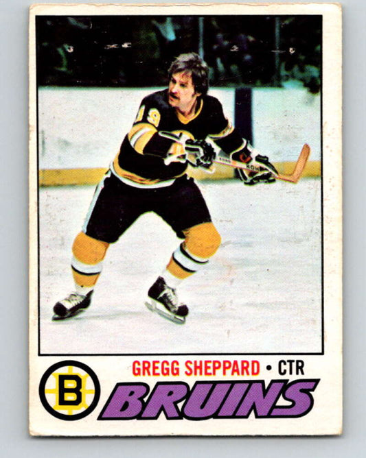 1977-78 O-Pee-Chee #95 Gregg Sheppard  Boston Bruins  V13539