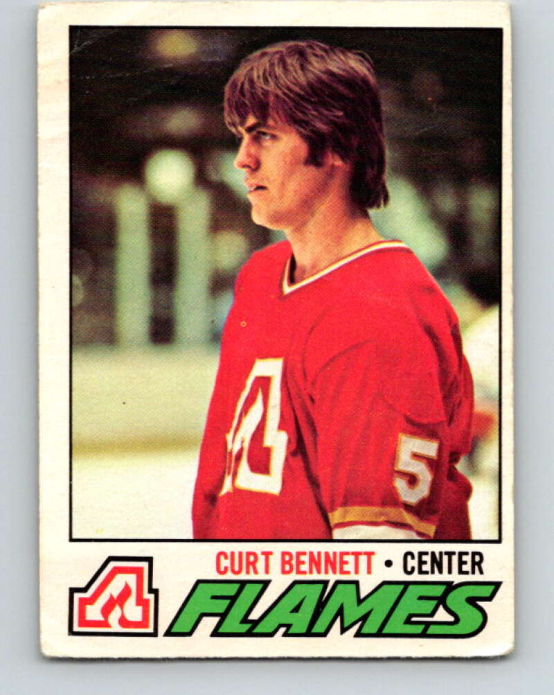 1977-78 O-Pee-Chee #97 Curt Bennett  Atlanta Flames  V13555