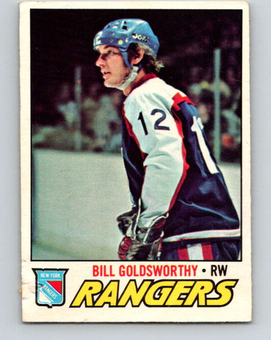 1977-78 O-Pee-Chee #99 Bill Goldsworthy  New York Rangers  V13567