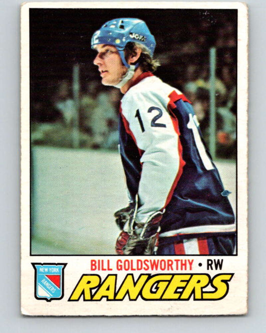 1977-78 O-Pee-Chee #99 Bill Goldsworthy  New York Rangers  V13569