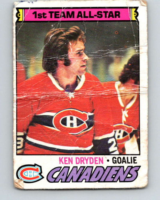 1977-78 O-Pee-Chee #100 Ken Dryden AS  Montreal Canadiens  V13572