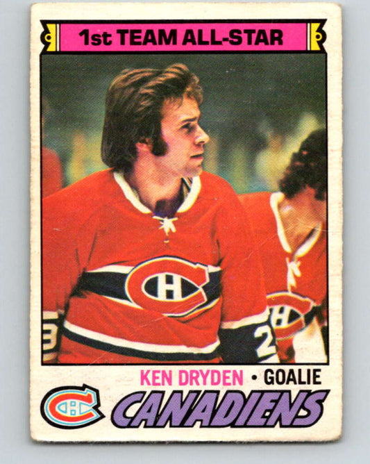 1977-78 O-Pee-Chee #100 Ken Dryden AS  Montreal Canadiens  V13573