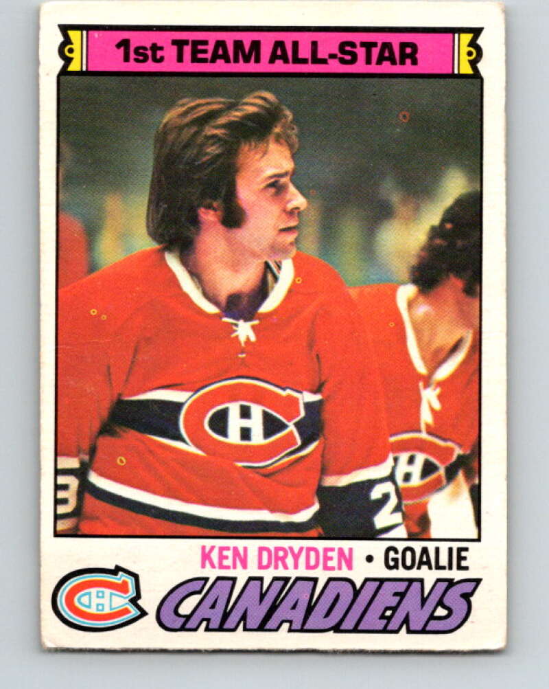 1977-78 O-Pee-Chee #100 Ken Dryden AS  Montreal Canadiens  V13575