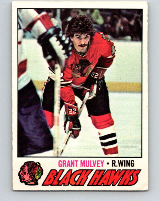 1977-78 O-Pee-Chee #101 Grant Mulvey  Chicago Blackhawks  V13577