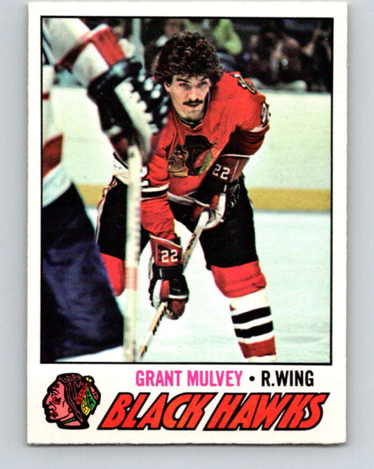 1977-78 O-Pee-Chee #101 Grant Mulvey  Chicago Blackhawks  V13578