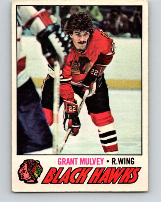 1977-78 O-Pee-Chee #101 Grant Mulvey  Chicago Blackhawks  V13579