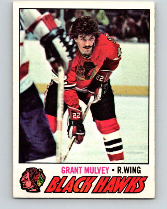 1977-78 O-Pee-Chee #101 Grant Mulvey  Chicago Blackhawks  V13580