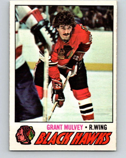 1977-78 O-Pee-Chee #101 Grant Mulvey  Chicago Blackhawks  V13581