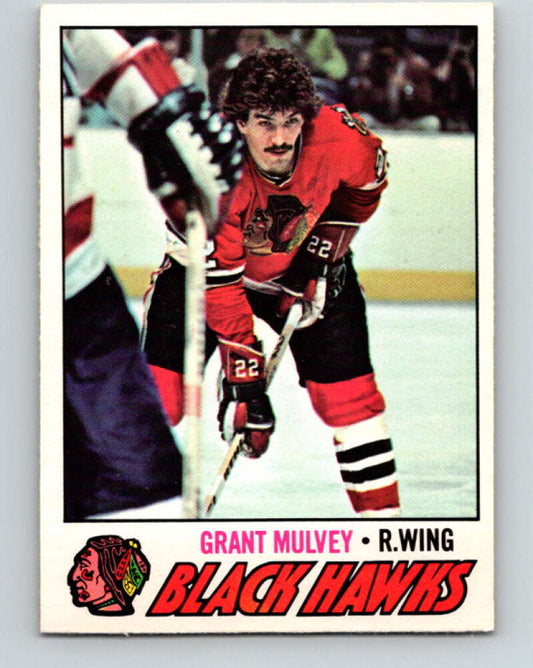 1977-78 O-Pee-Chee #101 Grant Mulvey  Chicago Blackhawks  V13582