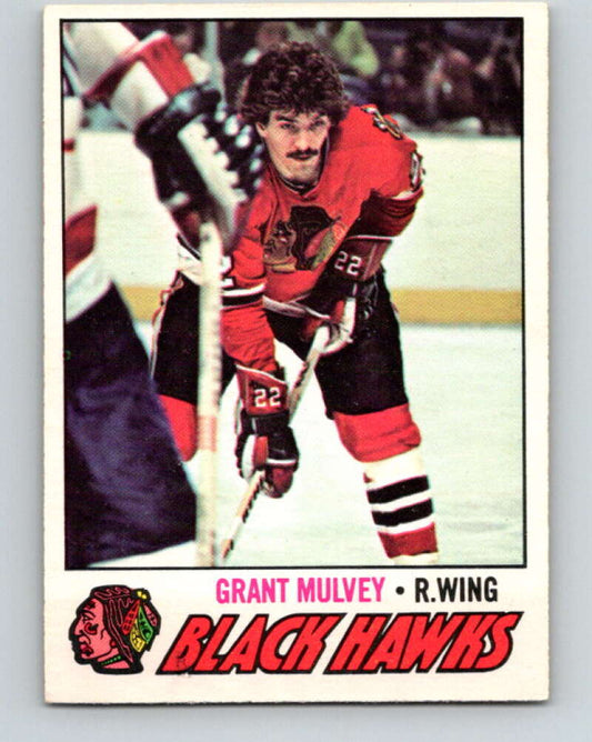 1977-78 O-Pee-Chee #101 Grant Mulvey  Chicago Blackhawks  V13583