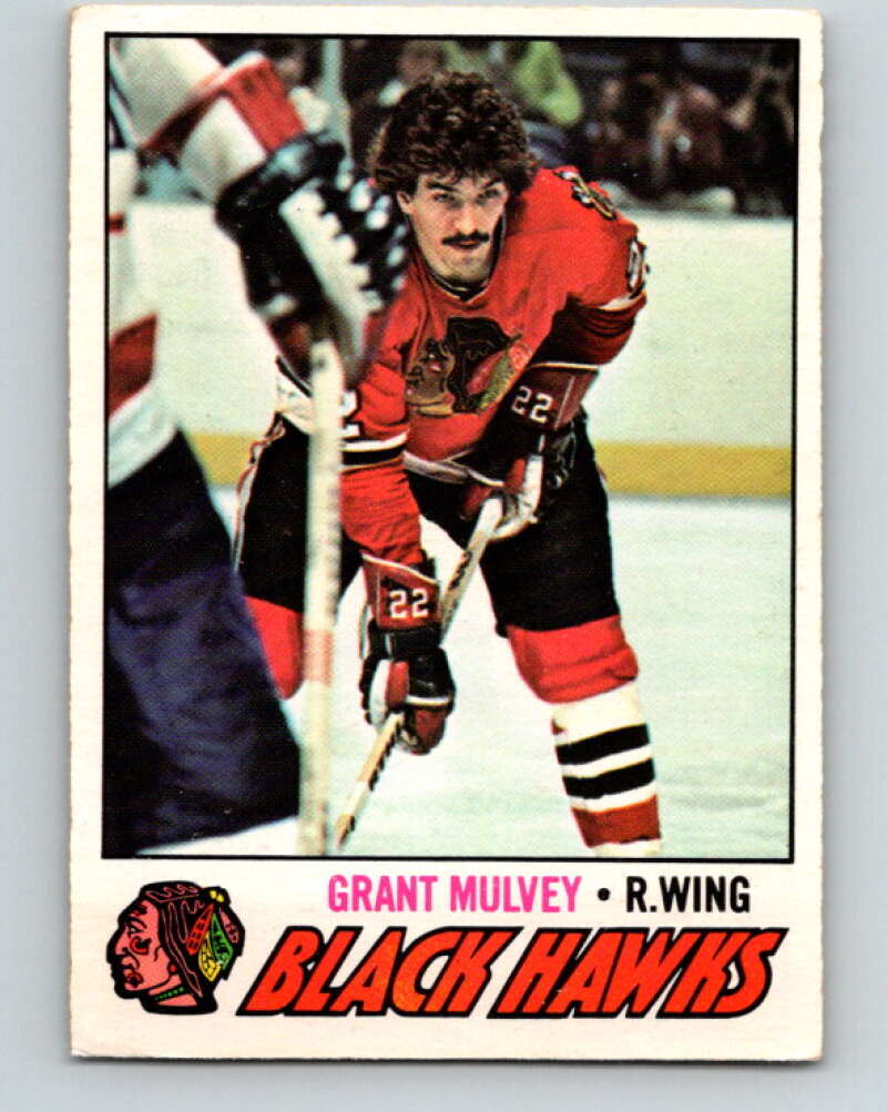 1977-78 O-Pee-Chee #101 Grant Mulvey  Chicago Blackhawks  V13584