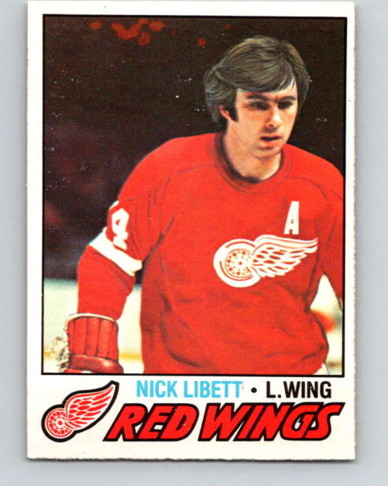 1977-78 O-Pee-Chee #103 Nick Libett  Detroit Red Wings  V13594