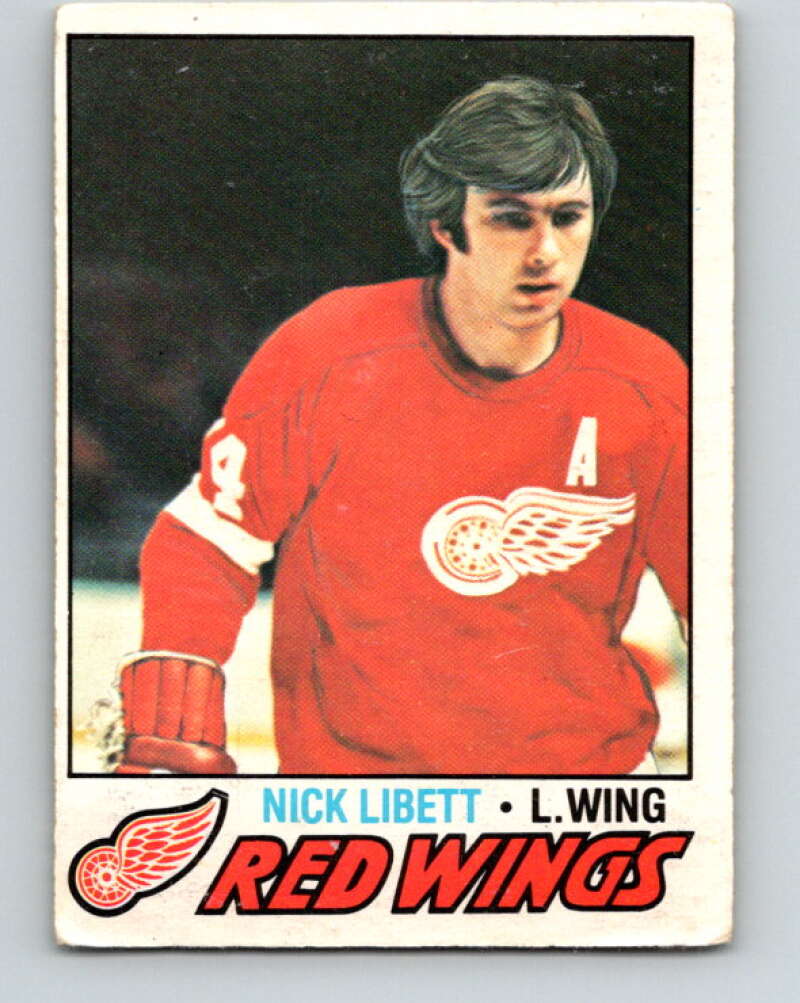 1977-78 O-Pee-Chee #103 Nick Libett  Detroit Red Wings  V13595