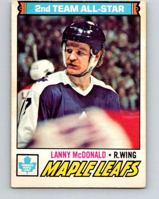 1977-78 O-Pee-Chee #110 Lanny McDonald AS  Toronto Maple Leafs  V13650