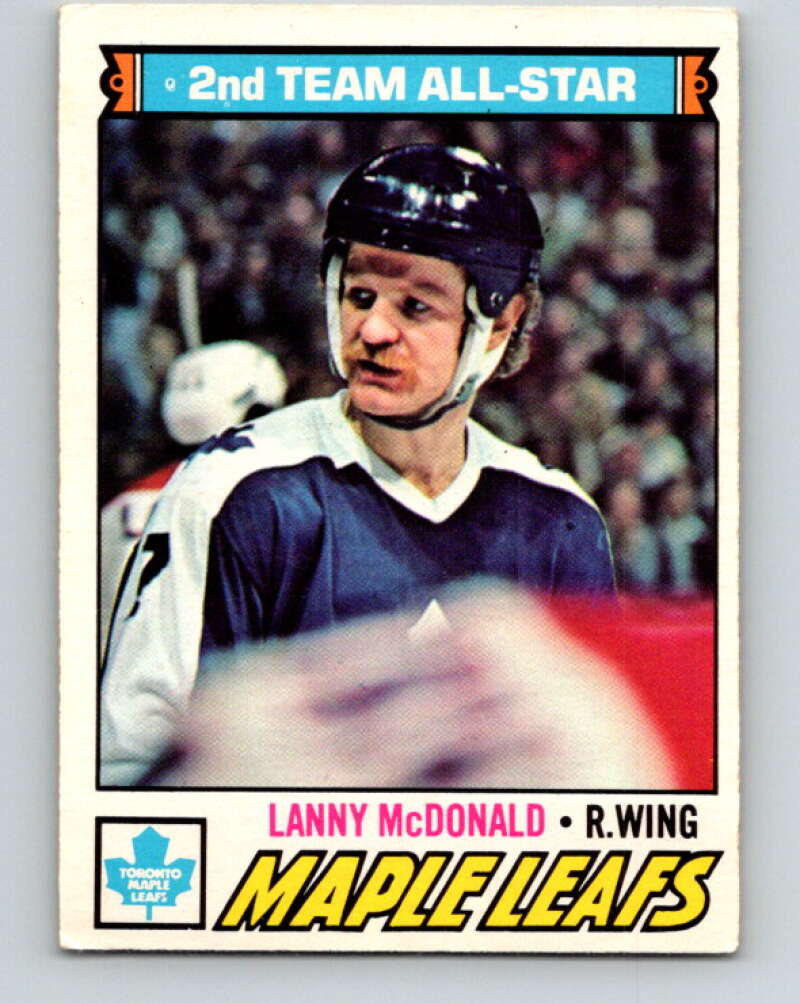 1977-78 O-Pee-Chee #110 Lanny McDonald AS  Toronto Maple Leafs  V13654