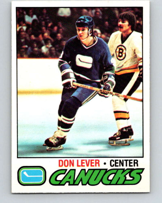 1977-78 O-Pee-Chee #111 Don Lever  Vancouver Canucks  V13658