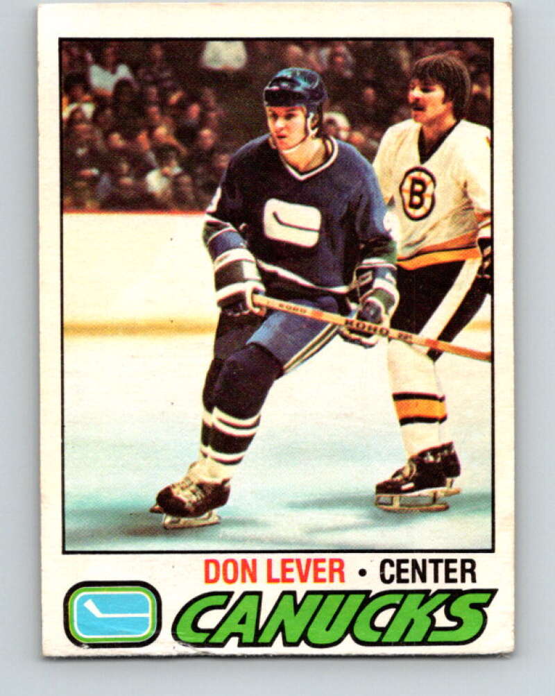 1977-78 O-Pee-Chee #111 Don Lever  Vancouver Canucks  V13659