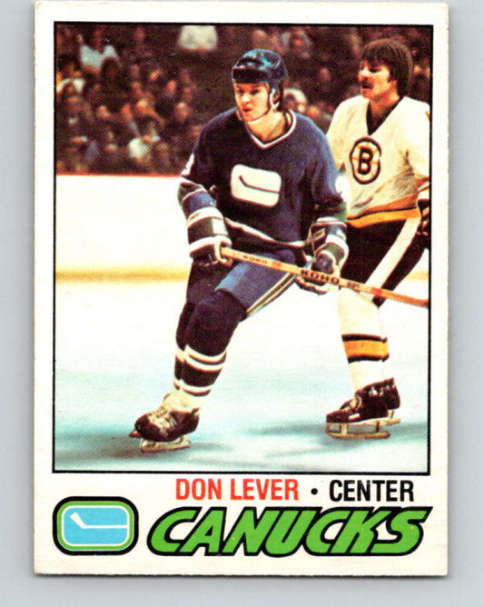 1977-78 O-Pee-Chee #111 Don Lever  Vancouver Canucks  V13661