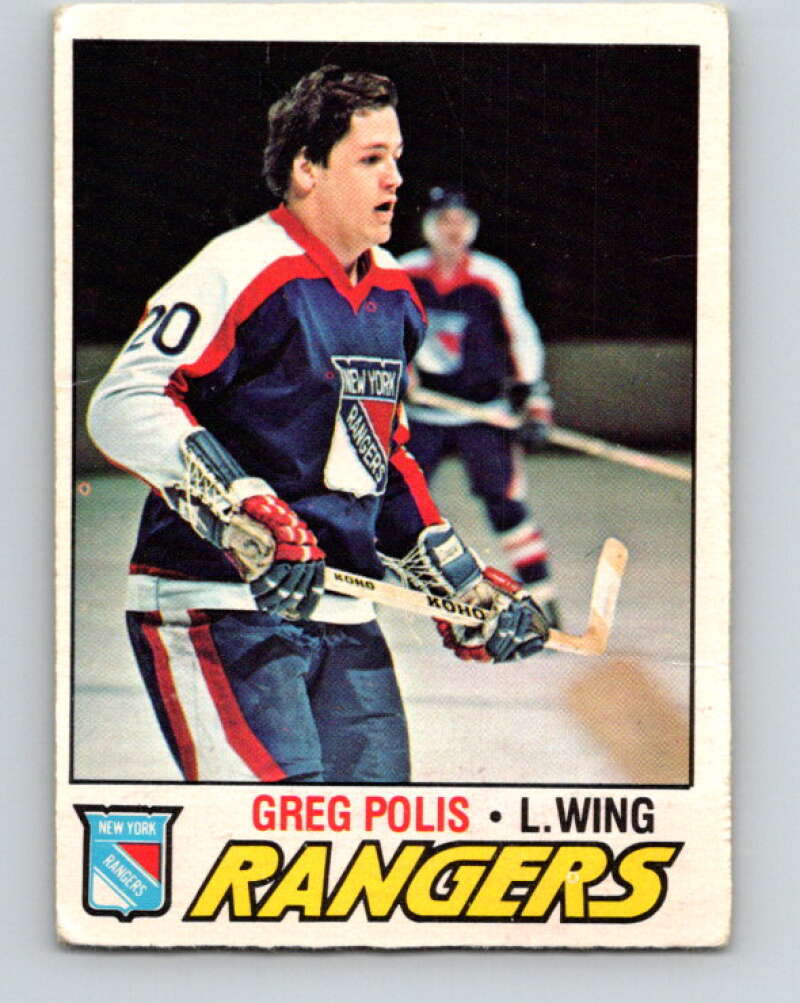 1977-78 O-Pee-Chee #112 Greg Polis  New York Rangers  V13665