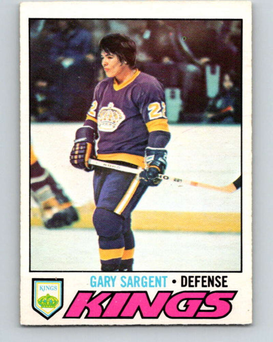 1977-78 O-Pee-Chee #113 Gary Sargent  RC Rookie Los Angeles Kings  V13670