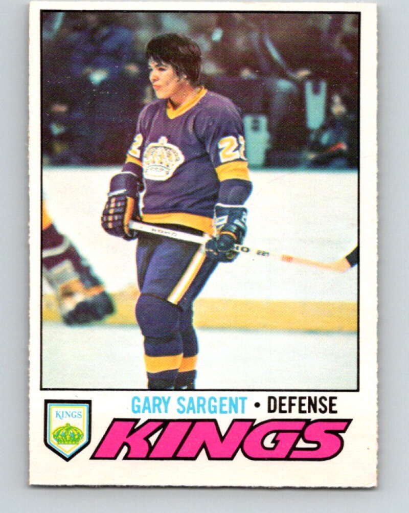 1977-78 O-Pee-Chee #113 Gary Sargent  RC Rookie Los Angeles Kings  V13672