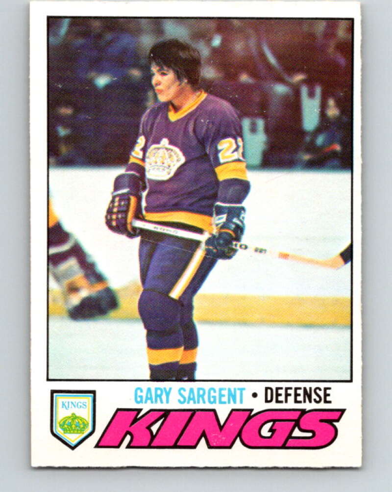 1977-78 O-Pee-Chee #113 Gary Sargent  RC Rookie Los Angeles Kings  V13674