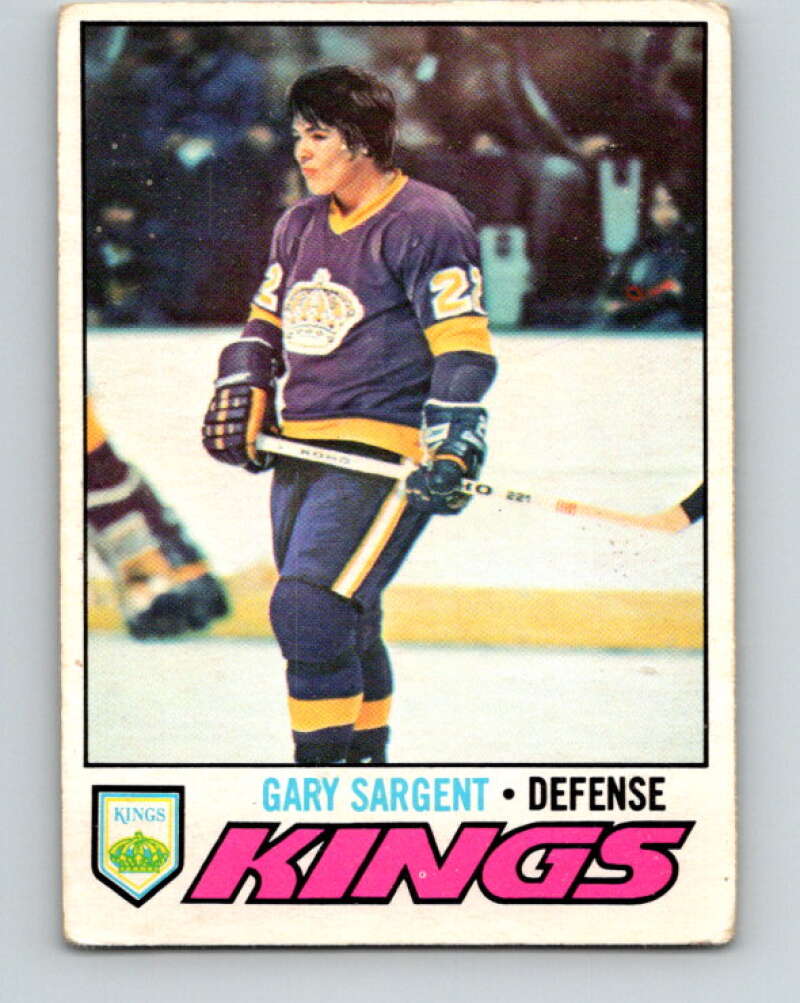 1977-78 O-Pee-Chee #113 Gary Sargent  RC Rookie Los Angeles Kings  V13675