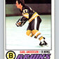 1977-78 O-Pee-Chee #114 Earl Anderson  RC Rookie Boston Bruins  V13676