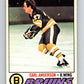 1977-78 O-Pee-Chee #114 Earl Anderson  RC Rookie Boston Bruins  V13680