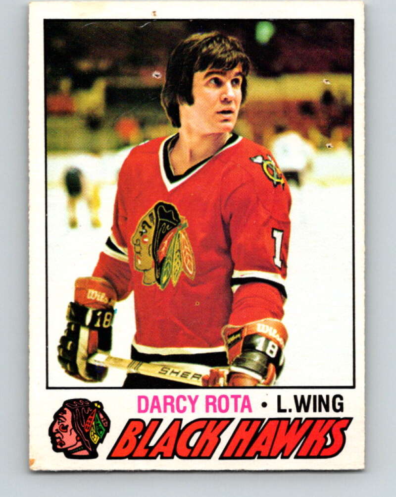 1977-78 O-Pee-Chee #117 Darcy Rota  Chicago Blackhawks  V13704