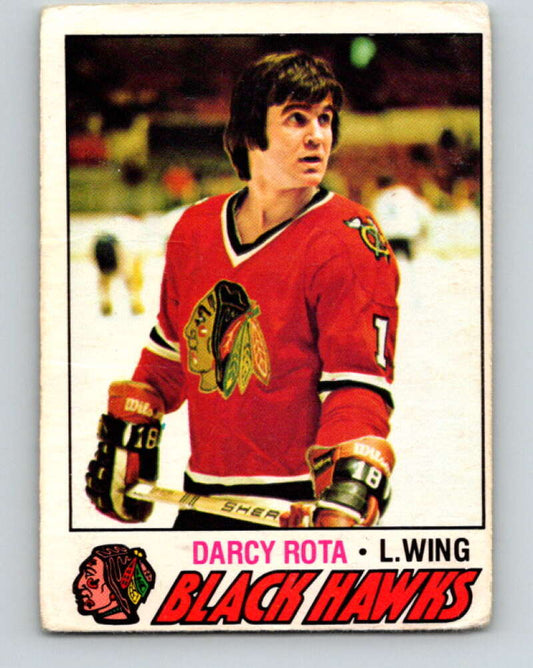 1977-78 O-Pee-Chee #117 Darcy Rota  Chicago Blackhawks  V13705