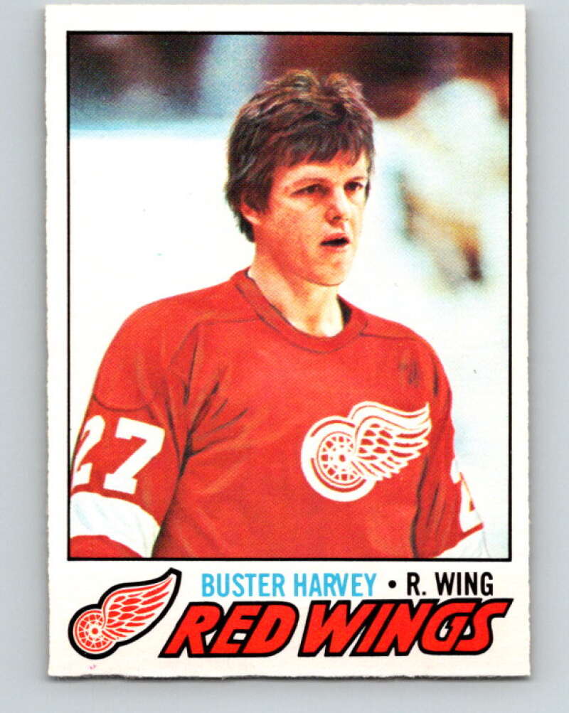 1977-78 O-Pee-Chee #122 Buster Harvey  Detroit Red Wings  V13740