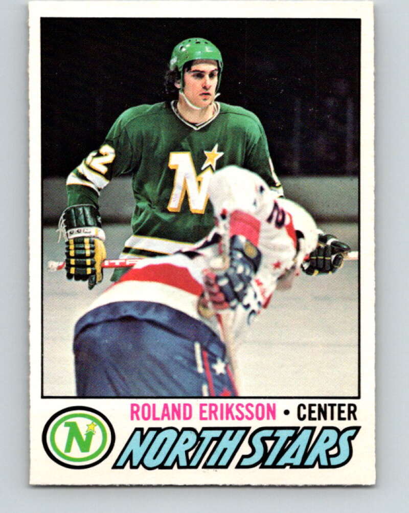 1977-78 O-Pee-Chee #123 Roland Eriksson  RC Rookie North Stars  V13747