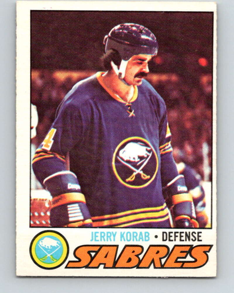 1977-78 O-Pee-Chee #128 Jerry Korab  Buffalo Sabres  V13793