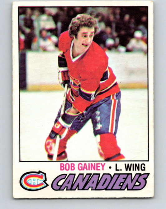 1977-78 O-Pee-Chee #129 Bob Gainey  Montreal Canadiens  V13796