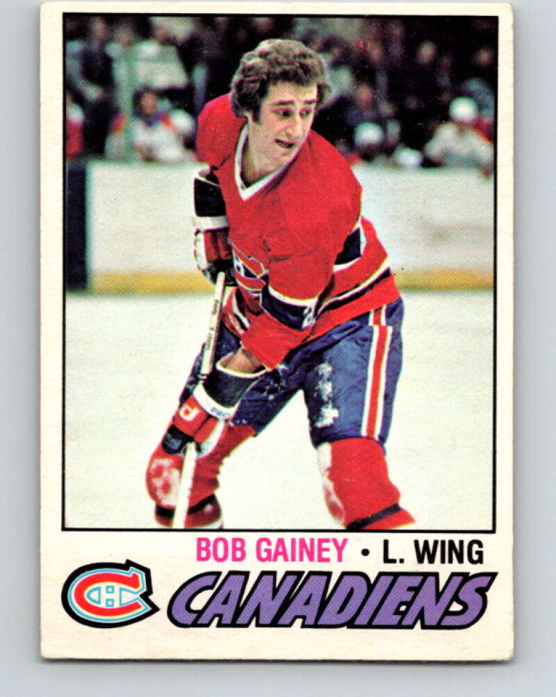 1977-78 O-Pee-Chee #129 Bob Gainey  Montreal Canadiens  V13797