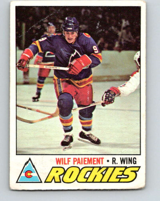 1977-78 O-Pee-Chee #130 Wilf Paiement  Colorado Rockies  V13806