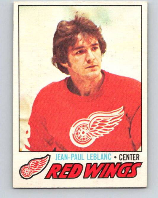 1977-78 O-Pee-Chee #133 Jean-Paul LeBlanc  Detroit Red Wings  V13823