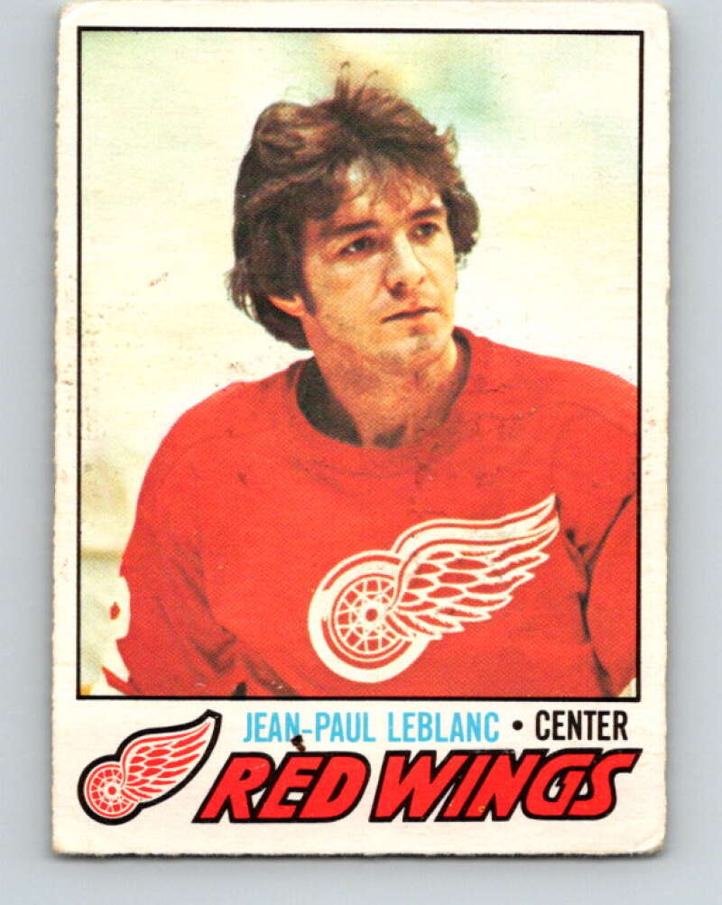 1977-78 O-Pee-Chee #133 Jean-Paul LeBlanc  Detroit Red Wings  V13828