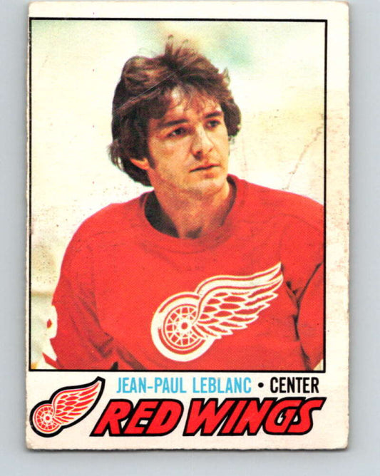 1977-78 O-Pee-Chee #133 Jean-Paul LeBlanc  Detroit Red Wings  V13829