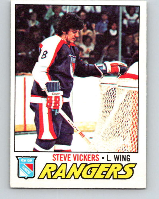 1977-78 O-Pee-Chee #136 Steve Vickers  New York Rangers  V13843