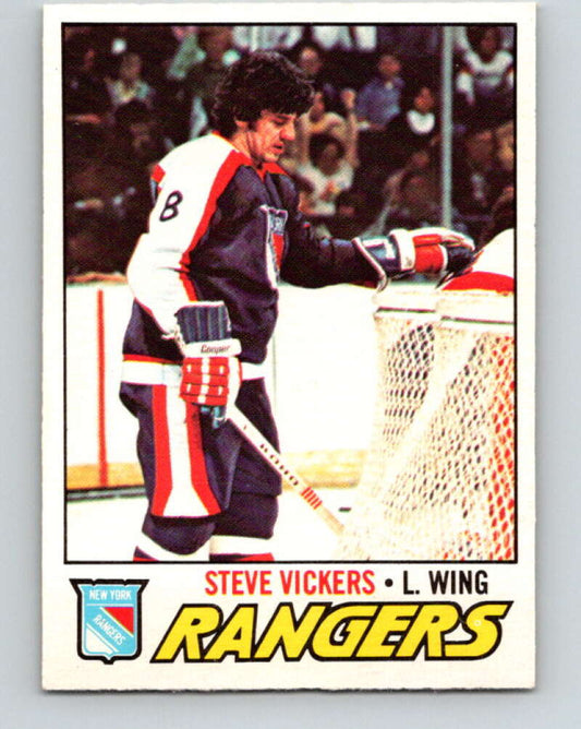 1977-78 O-Pee-Chee #136 Steve Vickers  New York Rangers  V13844