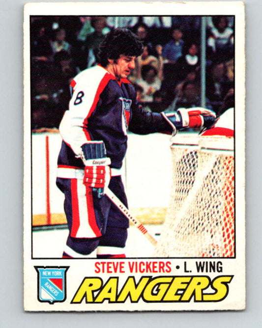 1977-78 O-Pee-Chee #136 Steve Vickers  New York Rangers  V13845