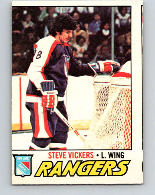 1977-78 O-Pee-Chee #136 Steve Vickers  New York Rangers  V13848