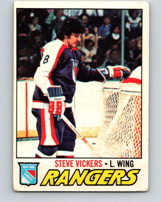 1977-78 O-Pee-Chee #136 Steve Vickers  New York Rangers  V13849