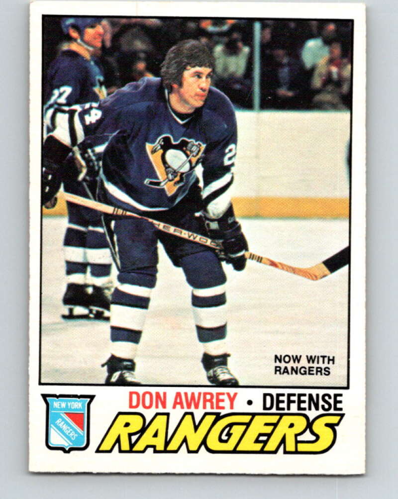 1977-78 O-Pee-Chee #137 Don Awrey  New York Rangers  V13850