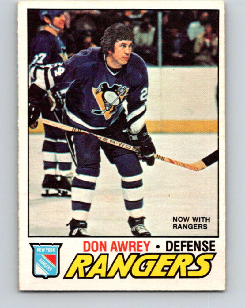 1977-78 O-Pee-Chee #137 Don Awrey  New York Rangers  V13851