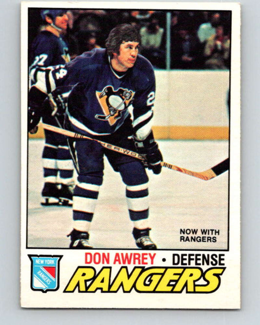 1977-78 O-Pee-Chee #137 Don Awrey  New York Rangers  V13852