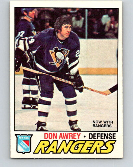 1977-78 O-Pee-Chee #137 Don Awrey  New York Rangers  V13853